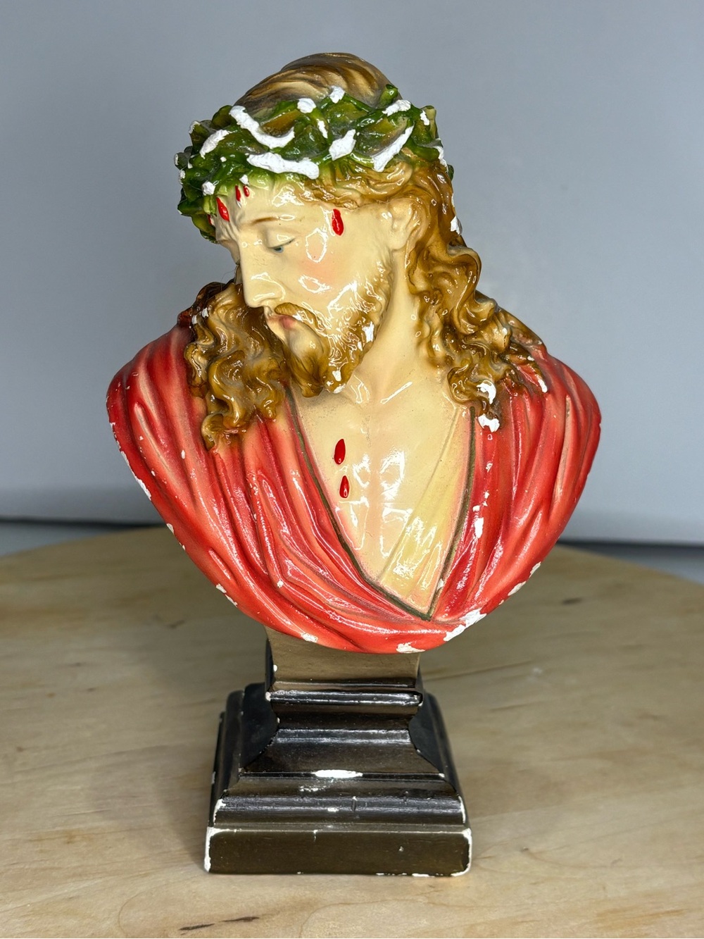 Vintage MCM Pieraccini (P.P) “Christ of Agony” Chalkware bust Italy
